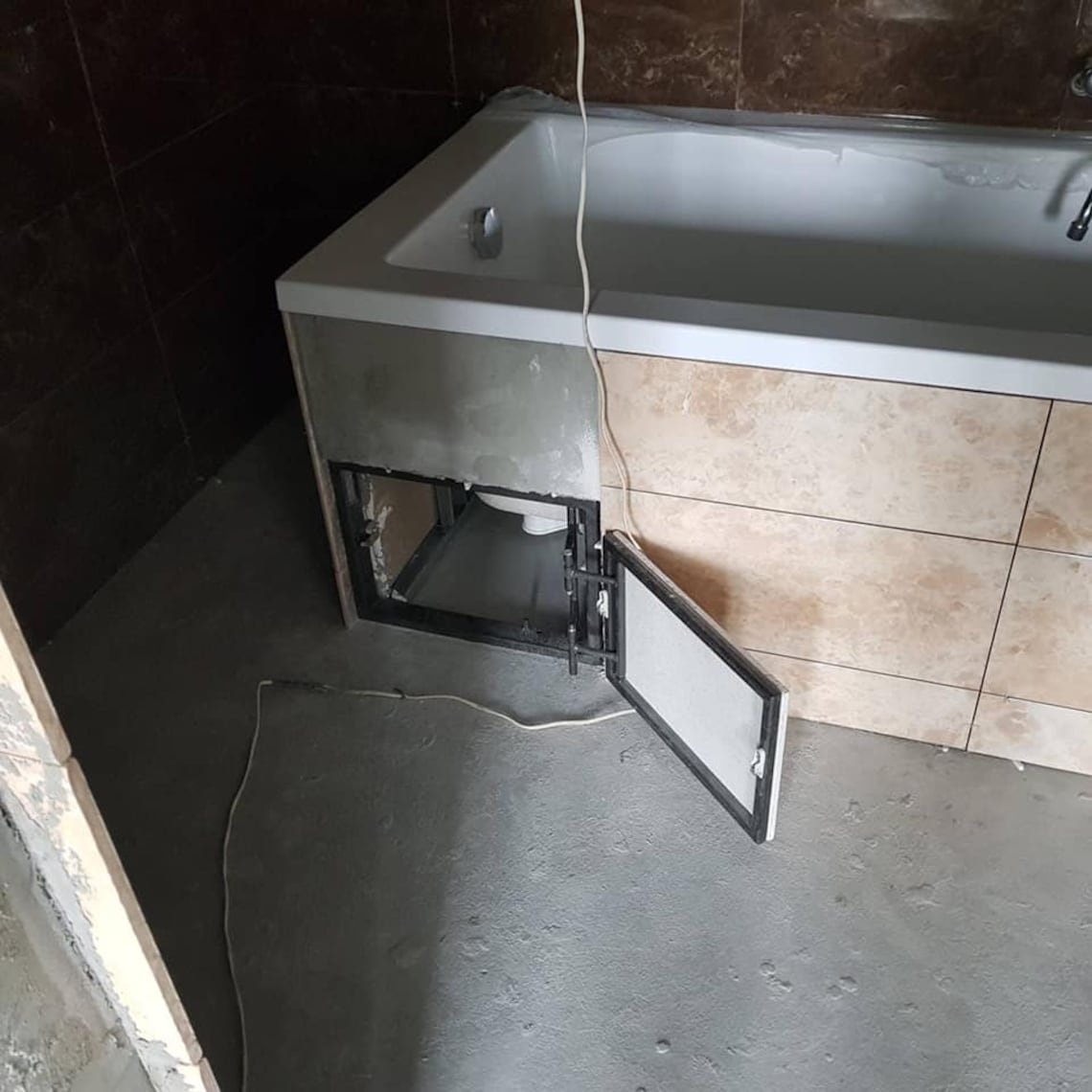 Push-to-open Access Panel for Bathtub or Bathroom Wall Inspection ...