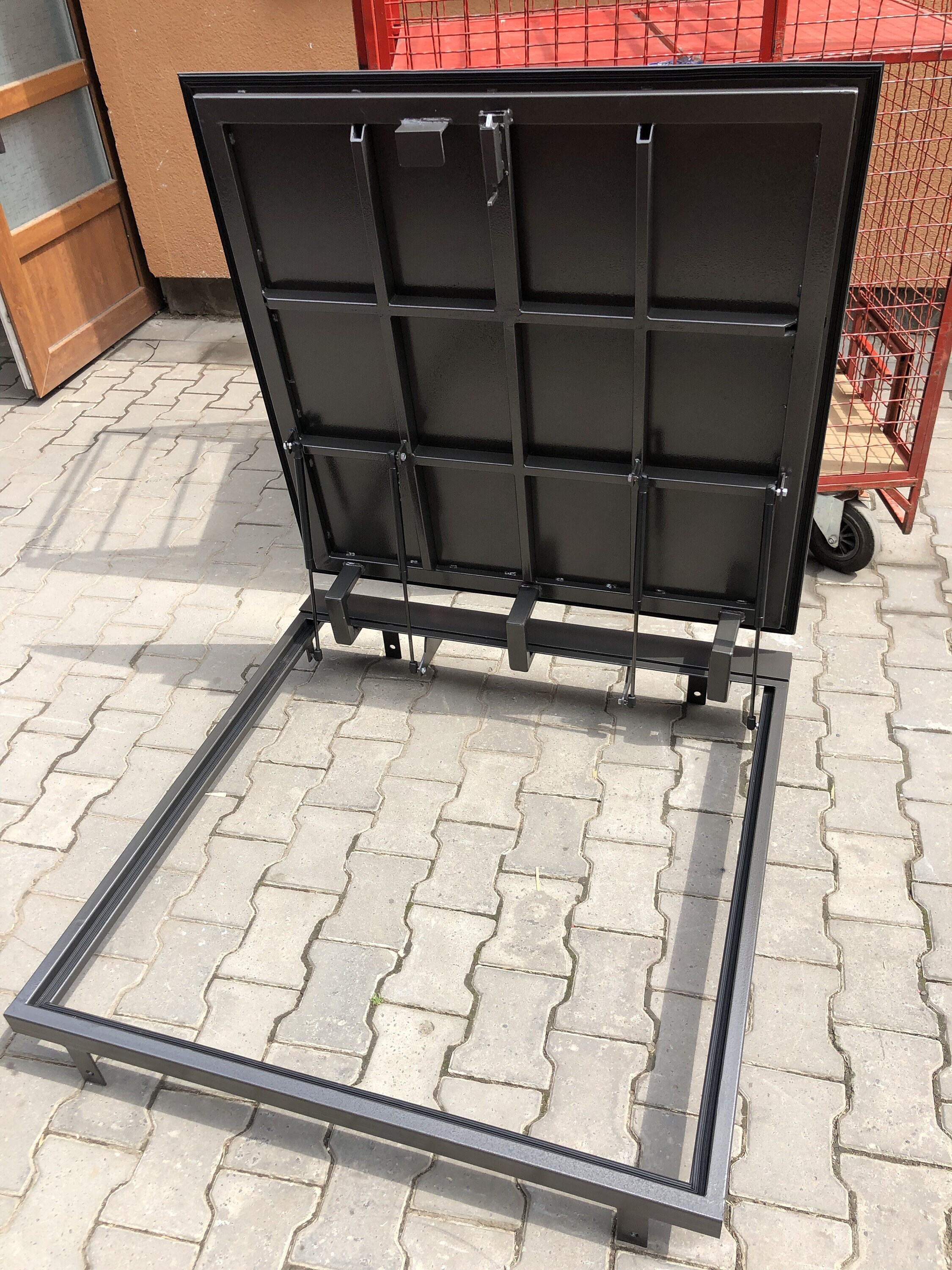 Access floor door for decking terrace Hidden hatchway cover Attic or roof access panel Cellar or basement hatch Custom wooden board trapdoor