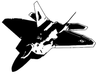 F22 Raptor SVG American Flag F-22 Raptor Military Combat Aircraft USA ...