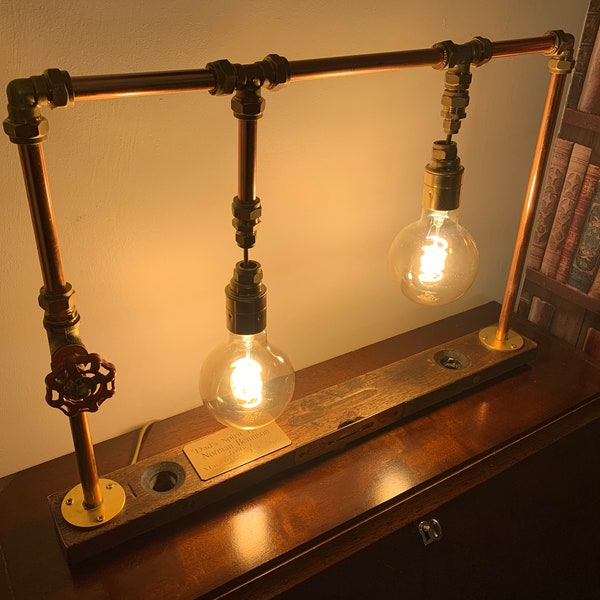 Lampe de niveau Brass et Cuivre Steampunk Spirit