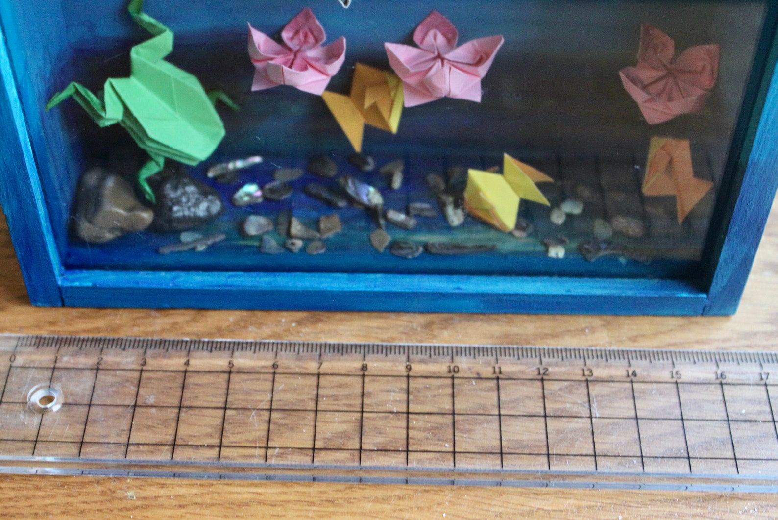 Origami Pond Ensemble en caja de madera. Único | Etsy