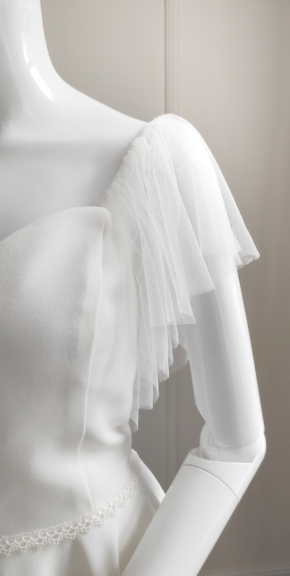 DETACHABLE Wedding Dress STRAPS Removable Bridal Sleeves Made From Soft
