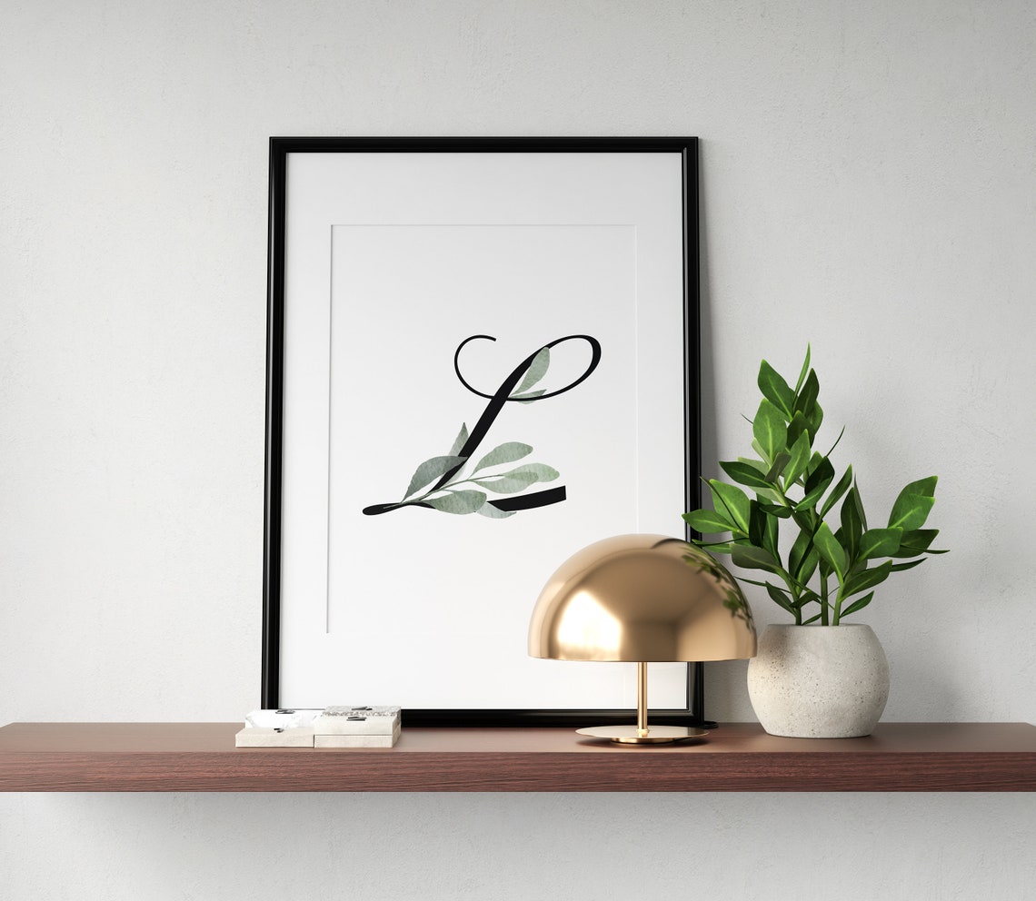 Letter L Wall Decor Letter L Print Letter L Poster Letter L | Etsy
