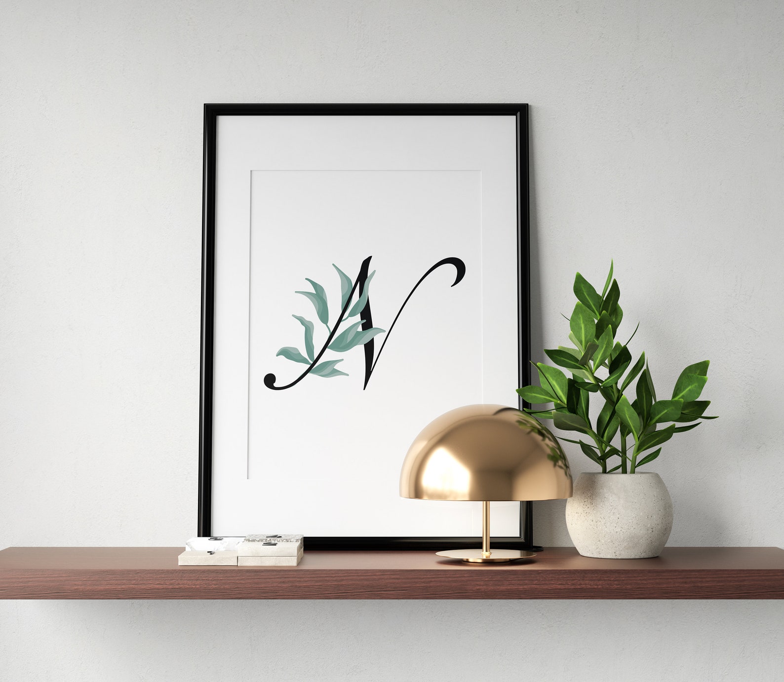 Letter N Wall Decor Letter N Print Letter N Poster Letter N Etsy