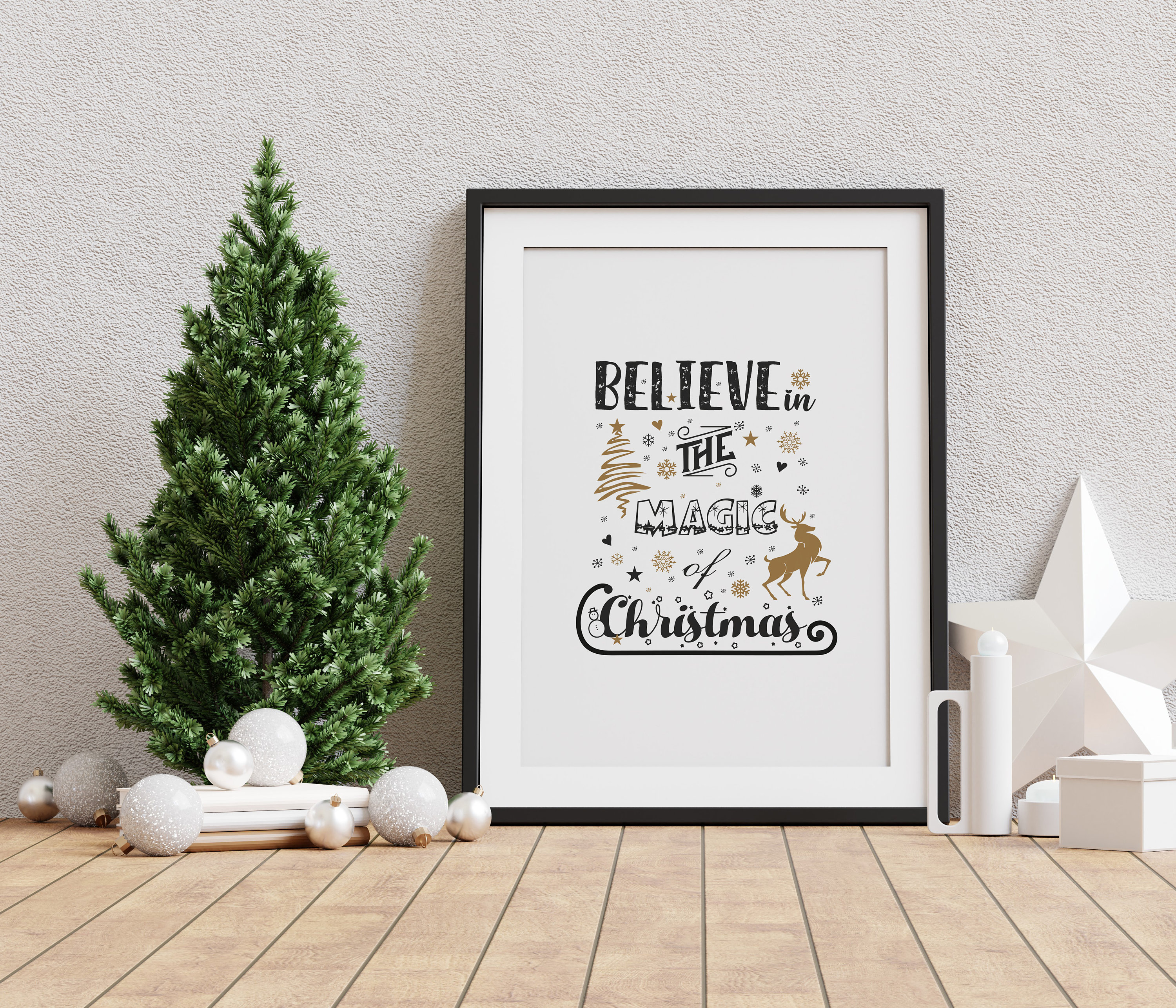 Christmas Wall Art Christmas Digital Print Christmas Wall Etsy