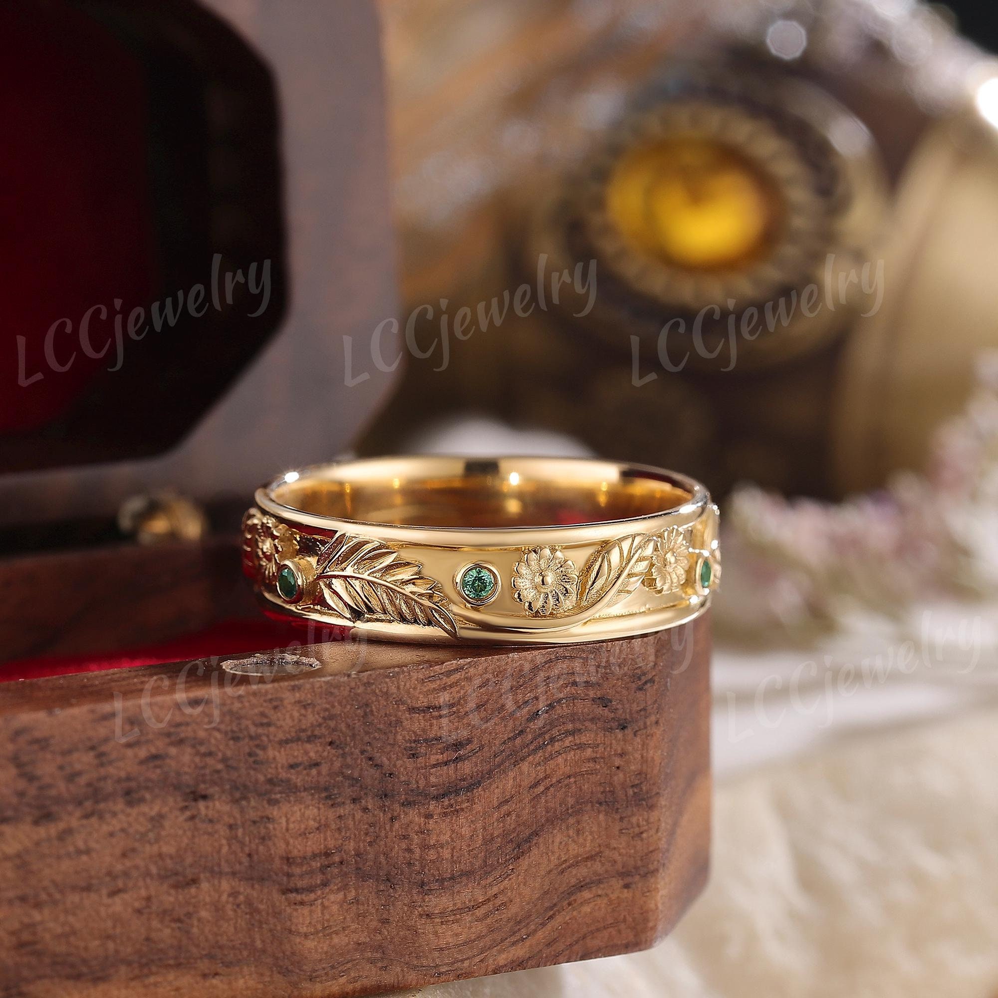 Mens 22k Wedding Ring Sets Male Under 10,000 Yellow Gold