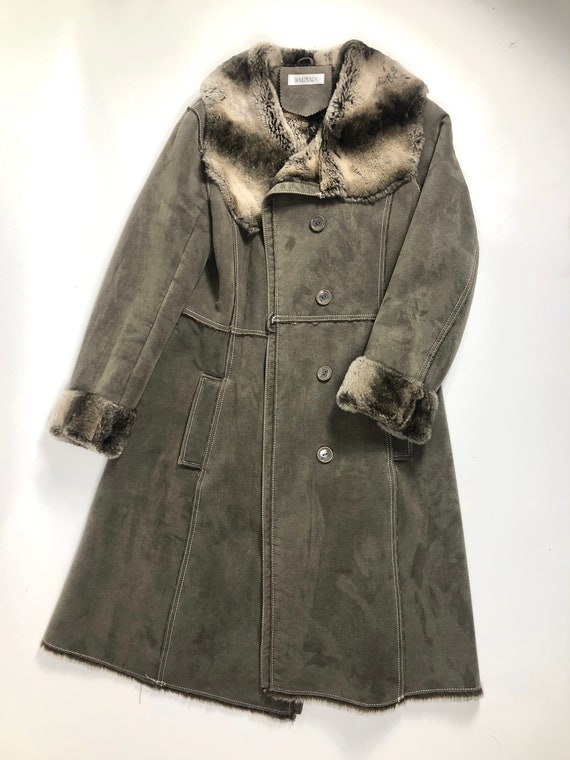 BALMAIN Long Faux Fur Coat