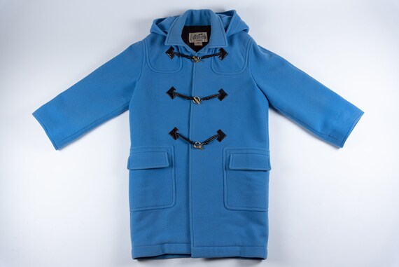Hermes Duffle Coat Blue