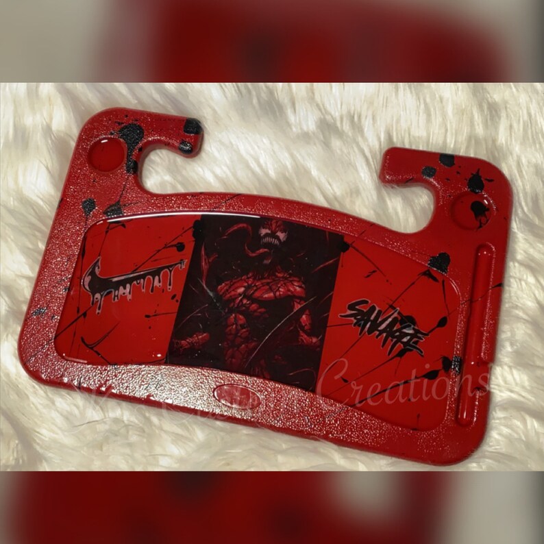 Carnage Car Rolling Tray/ Steering Wheel Tray/ Car Dining Etsy