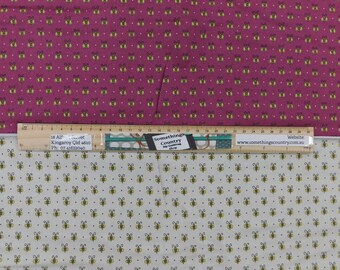 Garden Fairy Lady Bird Bees Cotton Quilting Fabric Book Panel