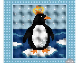 Embroidery Kit Polar Bird Animal Diy Craft Antarctica Needlepoint Penguin Counted Cross Stitch Kit Kits Kits How To Safarni Org