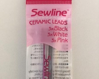 Sewline Trio Colors radierbare Bleistift Ersatzminen für Nähen, Sticken, Patchwork