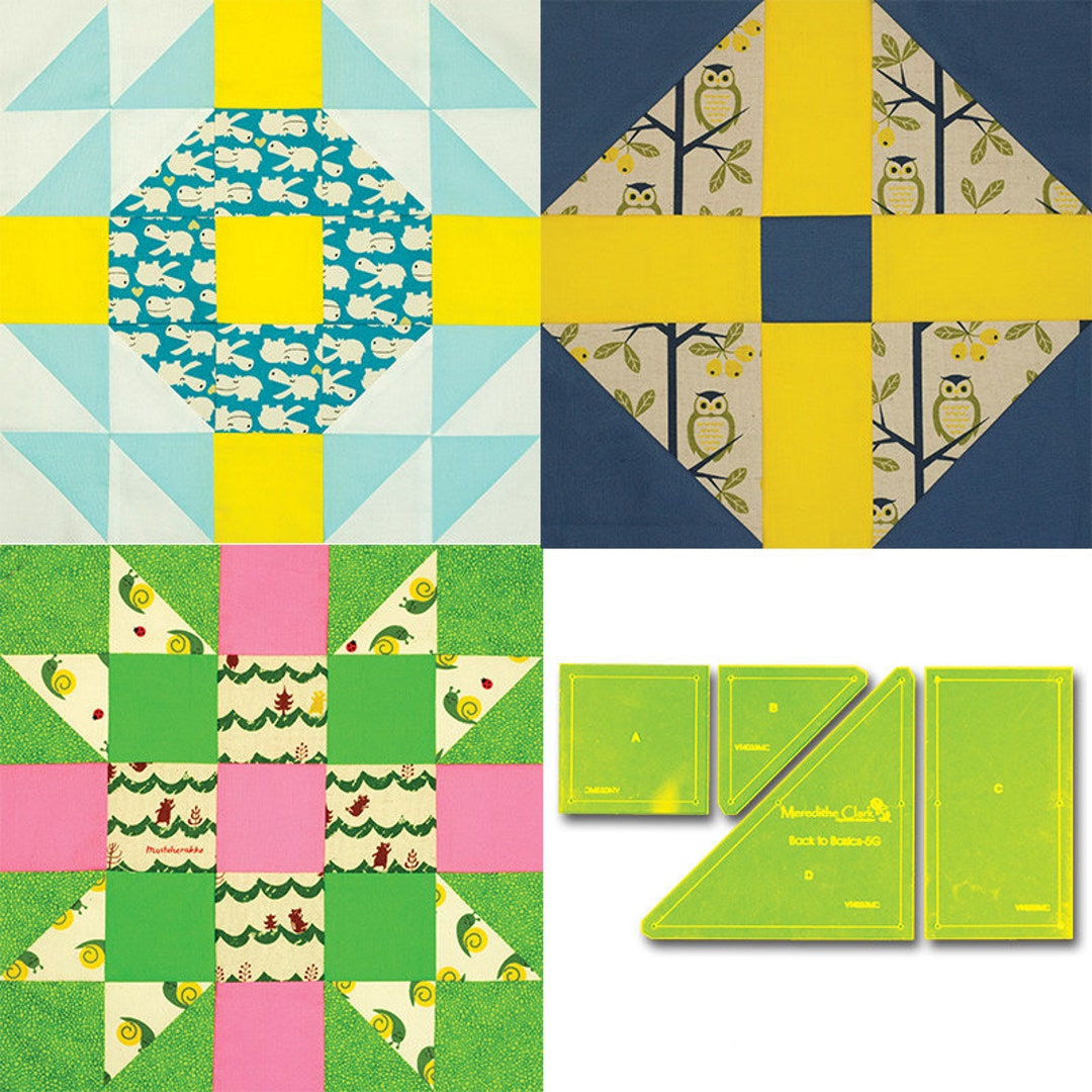 Quilting Patchwork Sewing Template Back to Basics 5G 12'' Matildas Own ...
