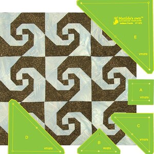 Quilting Patchwork Sewing Template Indiana Puzzle Snail Trail Matilda's Own