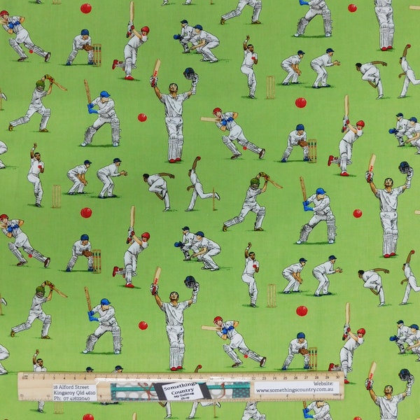 Quilting Sewing Fabric All Rounder Cricket Players Material 50x55cm FQ