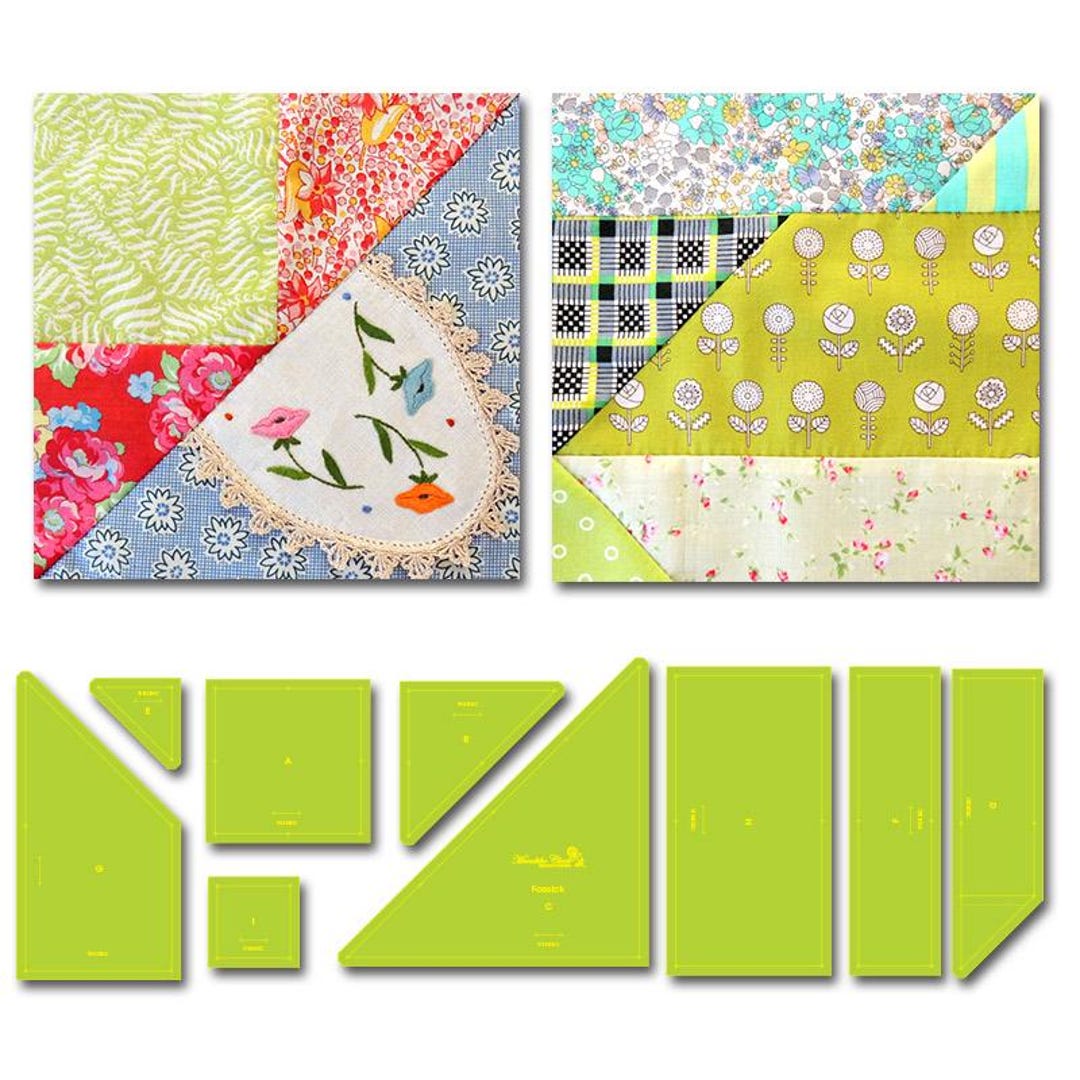 Quilting Patchwork Sewing Template Fossick Matildas Own - Etsy
