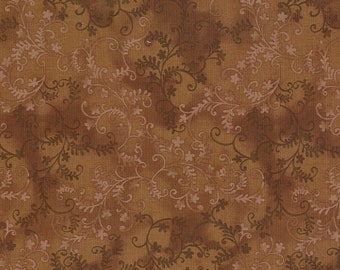 Quilting Patchwork Couture Tissu Mystic Vine Brown 50x55cm FQ