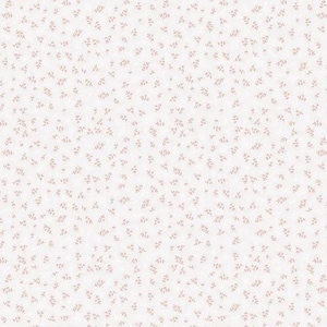 Peut inclure: Un fond blanc avec un motif répétitif de petites feuilles rose pâle.