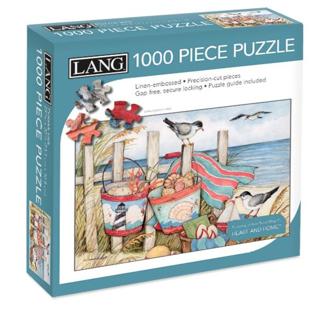 LANG Susan Winget Mason Flowers 1000 Piece Puzzle - Linen Finish, 29x20 Inches, Art Print Guide Included - View #5