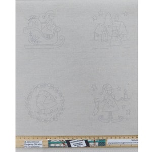 Patchwork Quilting Linen Printed Fabric Make It Ready for Christmas
