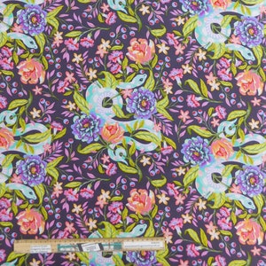 Patchwork Quilting Sewing Fabric Tula Pink Moon Garden Hissy Fit 50x55cm FQ