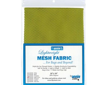 Paquete de costura acolchado de malla liviana verde manzana de Annie