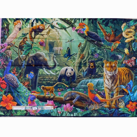 Patchwork Stoff Quilten Quilten Patchwork Panel Tiere Patchwork