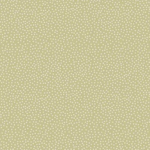 Peut inclure: Un motif sans couture avec un fond vert clair et un motif de pois blancs.