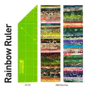 Modello per quilting patchwork cucito righello arcobaleno 2,5 pollici Matilda's Own
