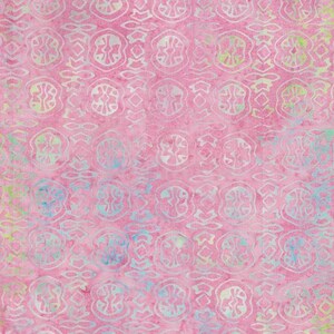 Quilting Patchwork Sewing Batik Pink Geometric 50x55cm FQ