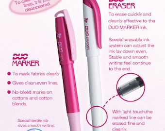 Sewline Duo Marker und Eraser Pack zum Nähen, Sticken und Patchwork