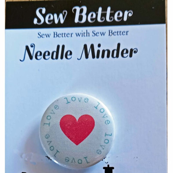 Naai beter kruissteeknaald Minder Keeper Love Heart Magnet