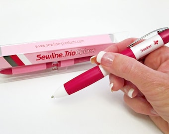 Sewline Trio Colours Erasable Pencil and Refills for Sewing