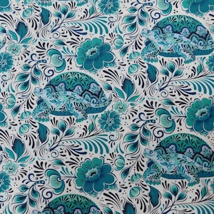 Quilting Patchwork Fabric Tula Pink Besties Bluebell 50x55cm FQ