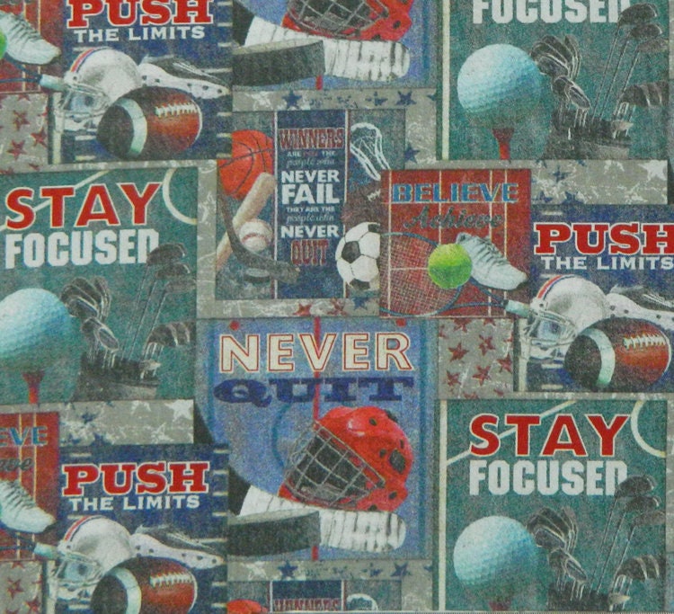 Patchwork Sport Quilting Patchwork Sewing Cotton Fabric Sports Patch 50x55cm Fq - Etsy