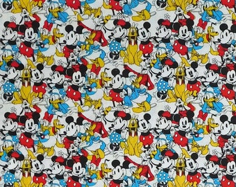 Tela para Coser Patchwork Patchwork Disney Mickey & Friends 50x55cm FQ
