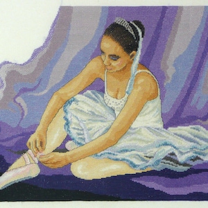 Country Threads Cross X Stitch Counted Kit Ballerina Inc Aida