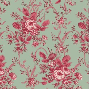 Patchwork Quilting Sewing Fabric Rue Floriane Virginie 50x55cm FQ