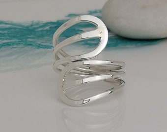 Sterling Silver Open Wire Ring