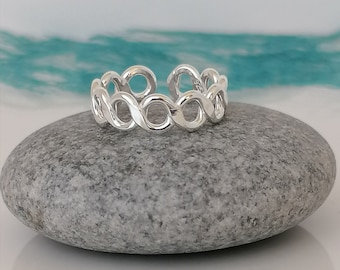 Sterling Silver Infinity Toe Ring