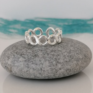 Unendlich Zehenring aus Sterlingsilber