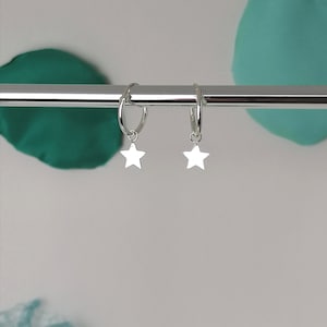 Sterlingzilveren oorringen met ster