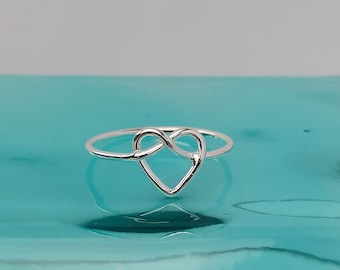 Sterling Silver Love Knot Ring