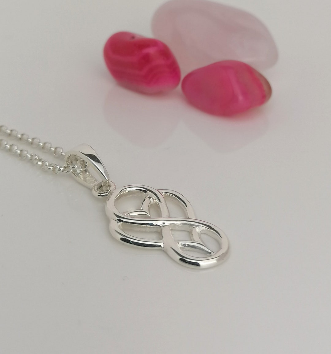 Sterling Silver Infinity Love Necklace / Pendant - Etsy