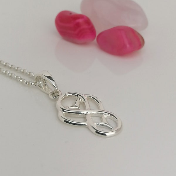 Infinity Love Sterling Silver Necklace