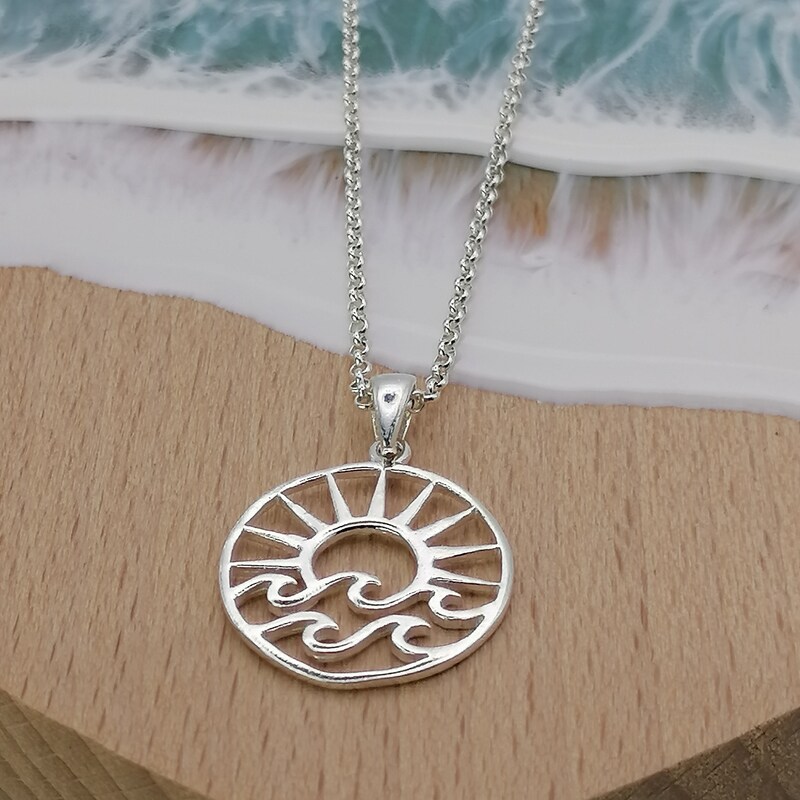 Waves Sterling Silver Pendant