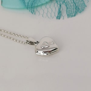 Médaillon coeur en argent sterling