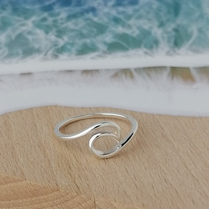 Sterling Silver Ocean Wave ring