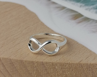 Sterling Silver Infinity Ring Highly Polished