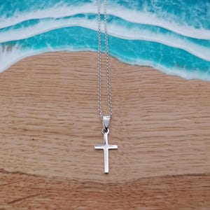 Sterling Silver, Delicate and Fine Cross Pendant